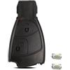 HooRLZ Mercedes Guscio per Chiave per Mercedes A B C E M R S CL CLK SL SLK, per W209 W169 W245 W203 R171, Chiave Auto Mercedes 2 Tasti, Chiave di Ricambio Mercedes