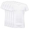 Wallenberg Maglietta Intima Uomo Costola fine Pacco da 5, Bianco, M