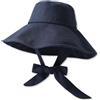 LumiSyne Cappello da Sole Tesa Larga per Donna Uomo UPF 50+ Protezione UV Morbido Traspirante Cotone Cappello da Pescatore con Sottogola Regolabile Pieghevole Cappello da Spiaggia Cappello Estivo