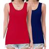 wirarpa Base Canottiere Senza Maniche Canotta da Donna vestibilità Casual Cotone Canotta Top Bianco Taglia L