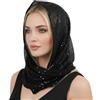 SHOFUL Con paillettes unisex Rave Cappuccio/Festival Vestito/Cappuccio, Bandana scintillante, Accessori Rave