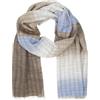 Lindenmann men's scarf light 100% organic cotton blue-brown