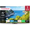 Thomson TV THOMSON LED 75 75UG5C14 SMART GOOGLE TV HOTEL MODE DVB-T2/S2 UHD CI+ 3XHDMI 2XUSB - CENTRAL STAND - TELEC. RETRO ILLUM VESA 75UG5C14