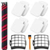 Walntec Filtri di ricambio per aspirapolvere verticale Shark Stratos AZ3002 AZ3000 AZ3000W DuoClean PowerFins 1 spazzola morbida rullo 2 filtri 4 filtri in schiuma e feltro 1 spazzola di pulizia