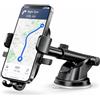 Generic Supporto Smartphone Auto da Cruscotto e Parabrezza, Ventosa Potente, Braccio Estensibile 8-25 cm, Testa Girevole 360°, Universale per iPhone e Android