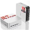 GEEKOM A8 Max Mini PC con AMD Ryzen 7 8745HS|1TB SSD,16GB DDR5 ESPANDIBILE,Windows 11 Pro - Doppia LAN 2.5G, USB4.0, Supporto 4K/8K - Per Creatori Professionali e Applicazioni Aziendali