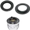 Generico Adattatore Obiettivo M42 compatibile con Canon EOS - Anello con Flangia per Blocco Diaframma - Supporta Corpi Macchina Digitali ed Analogici EF/EF-S - Materiale Alluminio Anodizzato Nero