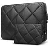ZYB Puffy Custodia Computer Portatile PC 14 pollici per 15,3 MacBook Air M3 2024 M2 2023, 14 Lenovo Thinkpad Ideapad HP Dell Acer Asus Chromebook Laptop Notebook, Nero