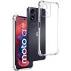 REY Cover in Gel TPU Anti-Shock per Motorola Moto G04 4G - Moto G04s 4G - Moto E14 4G, Morbido Silicone Custodie Protettivo Case, Anti-Scratch, Protettiva Sottile Back Cover