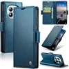 Rerzoiro Cover per Xiaomi Redmi Note 15 Pro Plus 5G/Redmi Note 15 Pro+ 5G Custodia Portafoglio [Blocco RFID] Premium Pelle PU Wallet Case Flip Libro con Porta Carte Slot Supporto Flip Case, Blu