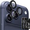 NEWZEROL 2 Pezzi Pellicola Fotocamera Compatibile per iPhone 17 Pro/17 PRO Max/16 Pro/16 PRO Max/15 Pro/15 PRO Max/14 Pro/14 PRO Max, 9H Vetro Temperato Protezione per Obiettivo Fotocamera - Nero