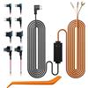 REDTIGER Kit di Cablaggio Multidimensionale per Dashcam REDTIGER con Doppio Indicatore Luminoso, Connessione di Alimentazione USB-C, Inclusi 4 tipi di Adattatori per Fusibili, Monitoraggio del Parcheggio 24 or