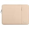 MOSISO 16 pollici Custodia Laptop, 15-15.6 pollici Borsa PC Compatibile con MacBook Pro 16 M5 M4 M3 M2 M1, HP Acer Dell Lenovo ASUS, Poliestere Manica Verticale con Tasca, Albicocca