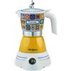 Ariete 1358 Moka Aroma Positano, Moka elettrica, 400W, 2/4 tazze, Cordless, Spegnimento automatico, Mantenimento temperatura