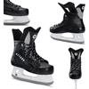 ATTABO Pattini Ghiaccio Uomo 46 EU Pattini da Ghiaccio Hockey Uomo Struttura Intera Fodera Calda in Schiuma Lama Acciaio Inox Confortevoli Durevoli Stabili Colore Nero HS