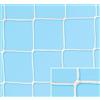 (01) COPPIA RETI CALCIO RIDOTTE MT. 6X2 TRECCIA MM 3 SENZA NODO F.B. CM 200