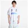 A BATHING APE Magietta A BATHING APE Fame Pattern Overa Print Haf Zip Reax Fit Poo Shirt UNISEX White