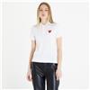 Comme des Garçons PLAY Magietta Comme des Garçons PAY Heart ogo Poo Short Seeve Tee White