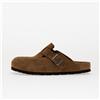 Birkenstock Sneakers Birkenstock Boston Soft Footbed Suede Leather Dark Tea Tonal Fb