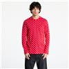 Comme des Garçons PLAY Maglietta Comme des Garçons PLAY Heart Logo Long Sleeve Tee UNISEX Red