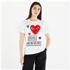 Comme des Garçons PLAY Magietta Comme des Garçons PAY Heart ogo Tee White