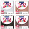 Staedtler Argilla da Modellare FIMO Kids, 4 Blocchi da 42 g ciascuno nei Colori Giallo-Marrone, Marrone, Grigio Chiaro e Nero, Argilla da Modellare a Forno per Bambini per Modellare Figure e Gioielli