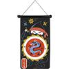 Janod - Gioco di Freccette Magnetico Ninja - 6 Freccette in Plastica - Gioco in Tessuto a Due Lati - Gioco Magnetico da Appendere - dai 4 Anni, J02089