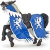 Papo - Statuetta Cavallo del Re al Drago Blu Realistica - 3 Anni + - Collezione Fantastico & Medievale - Gioco Creativo Avventura dei Cavalieri - Idea Regalo Giocattolo Bambina Bambino