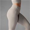 TAVI Leggings 7/8 a vita alta TAVI, Beige Flax Python, Leggings Caviglia 7/8