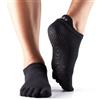 TOESOX Calzini antiscivolo con dita, bassi, Nero, Con Dita - Bassi