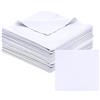 PATIKIL Panno In Microfibra Per Pulizia Occhiali 12x12, 12 Pezzi Panno Per Pulizia Occhiali Morbido Per Schermi Lenti Fotocamera Occhiali Schermi, Bianco