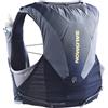 Salomon Gilet da corsa Salomon ADV Skin 5 Gradient Set Maritime Blue/Grisaille/Sunny Lime