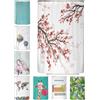 arteneur® - Tenda da doccia antimuffa, 120 x 200 cm, materiale riciclato Öko-Tex Standard 100, orlo zavorrato, non trasparente, impermeabile, lavabile, con 8 anelli, motivo: fiori di ciliegio