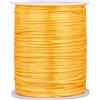 PH PandaHall Cordone di Raso A Coda di Topo Da 2 mm, 100 m/106 Yards Filo di Kumihimo Dorato Artigianato di Natale Stringa di Seta Trim Bordare String Cordoncini per Dream Catcher Capelli Treccia Nodo