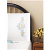 Design Works Tobin Coppia di federe Stampate per Punto Croce, Kit per Ricamo, 50 x 76 cm, Blu Elegance
