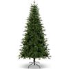 Uten Artificiale di Natale 150 cm, Realistico PE Albero DecorazioneInterni Domestici, 386 Aspetto Naturale Rami in PVC e PE, 2 Stile, Ramo Cerniera, Base in Metallo, Riutilizzabile