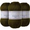 Utopia Crafts DK Double Knitting Yarn 3x 100g (Woodland Green)