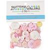 Buttons Galore Pulsanti Galore Pulsante Ragazza Design in plastica Resistente