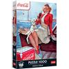 Trefl Premium Plus Quality - Puzzle Coca-Cola: È ora di fare una pausa - 1000 pezzi, serie Motivi senza tempo, pezzi perfettamente incastrabili, per adulti e bambini dai 14 anni in su