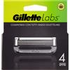 Gillette Lamette Di Ricambio Per Rasoio Labs 4 Ricariche