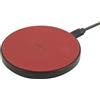 BEETLECASE, caricabatterie a induzione in pelle 10W, rosso / nero