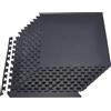 VEVOR 12 tappetini puzzle, tappetini protettivi per pavimenti 610 x 610 x 14 mm, tappetini in schiuma EVA ad alta densità, tappetini da fitness ad incastro, tappetini da ginnastica, tappetini sportivi, tappetini da allenamento neri per palestra domestica