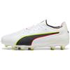 PUMA Scarpe da calcio KING 20 ULTIMATE FG/AG unisex, Scarpe, Bianco, 39