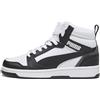 PUMA Sneakers Rebound V6 Mid da ragazzi, Scarpe, Bianco, 35.5