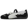 PUMA Ballerine in suede Speedcat Ballet da donna, Scarpe, Nero, 35.5