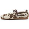 PUMA Ballerine Speedcat Cow Print da donna, Scarpe, Marrone, 38