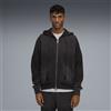 PUMA Felpa con cappuccio e zip CLRT 2G da uomo, Abbigliamento, Nero, S