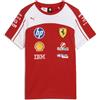 PUMA T-shirt Scuderia Ferrari HP Replica per ragazzi, Accessori, Rosso, 4-5Y