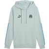PUMA Felpa con cappuccio Olympique de Marseille KING da uomo, Accessori, Verde, S