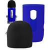 YOUSHARES Schiuma per Parabrezza per Microfono - Microfono Antivento con Filtro Anti-pop per Filtro per Blue Yeti, Microfoni a Condensatore Yeti Pro (Blu)